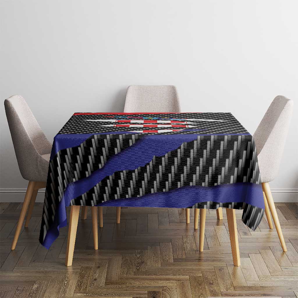 Croatia Beast Tablecloth Ripped Flag Graphic - Wonder Print Shop