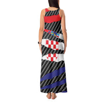 Croatia Beast Tank Maxi Dress Ripped Flag Graphic - Wonder Print Shop