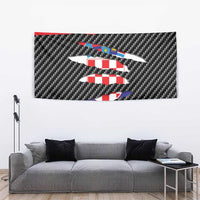 Croatia Beast Tapestry Ripped Flag Graphic - Wonder Print Shop