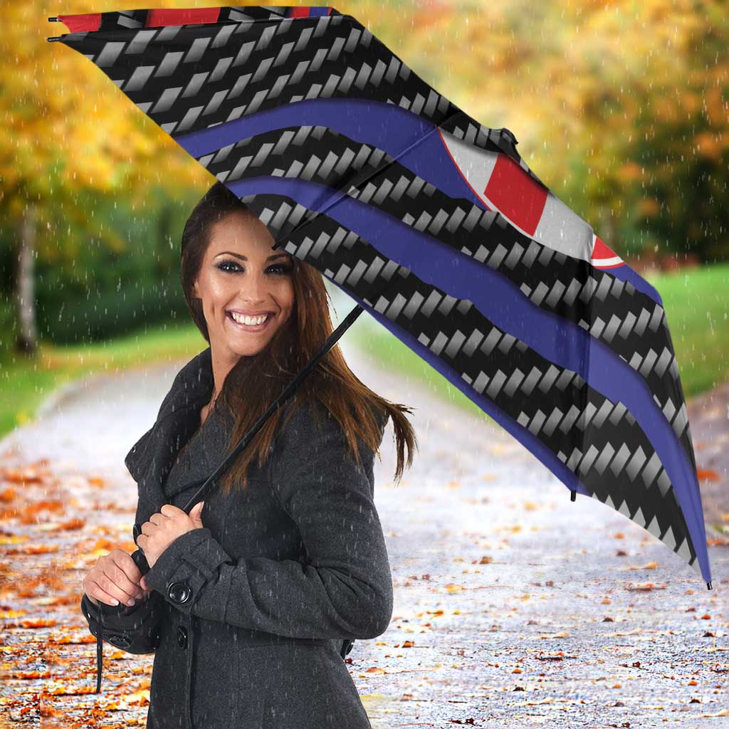 Croatia Beast Umbrella Ripped Flag Graphic - Wonder Print Shop