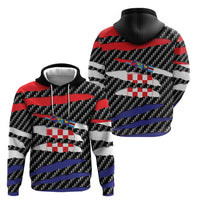 Croatia Beast Zip Hoodie Ripped Flag Graphic - Wonder Print Shop