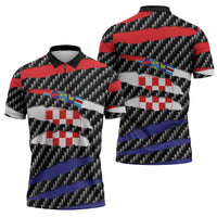 Croatia Beast Zipper Polo Shirt Ripped Flag Graphic - Wonder Print Shop