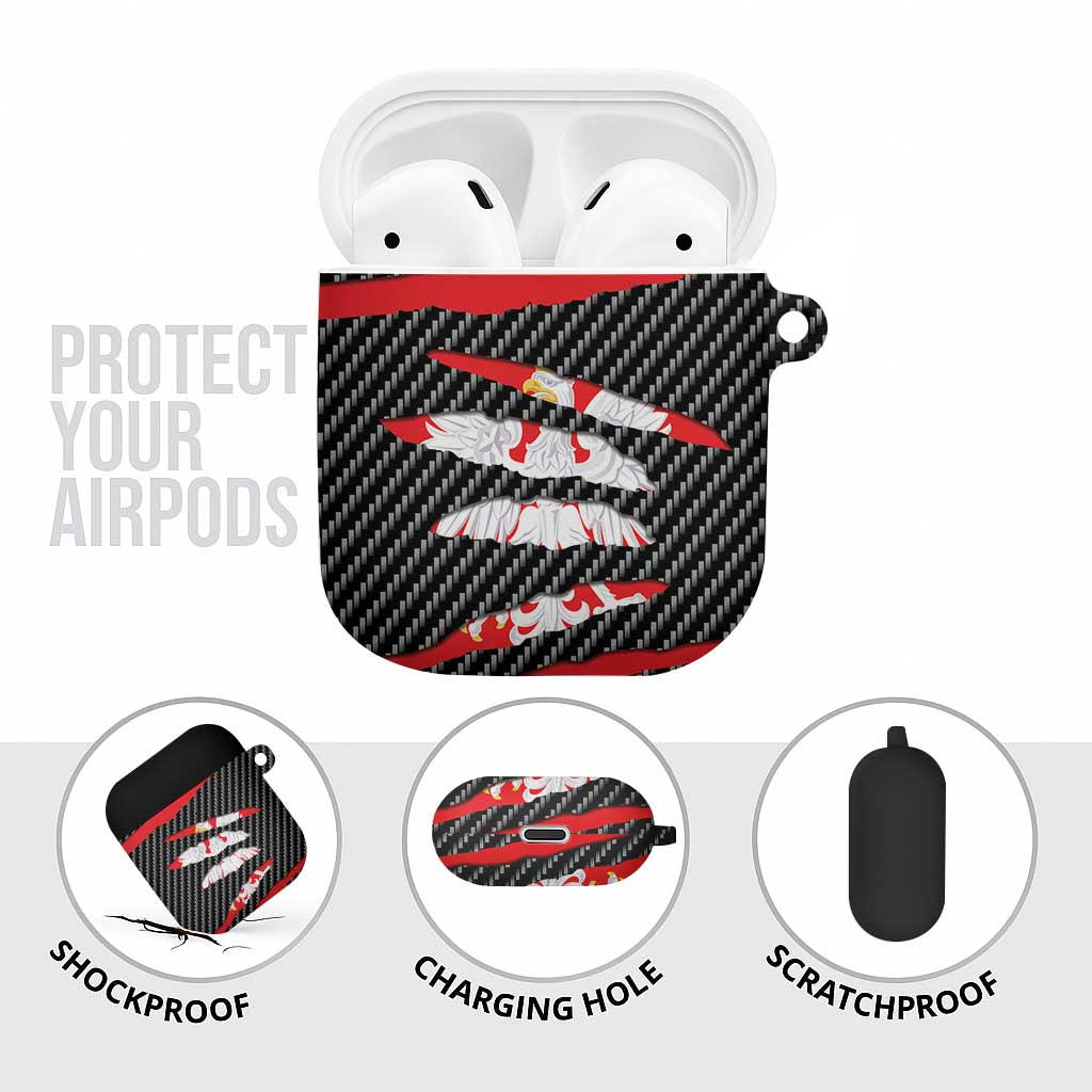 Poland Beast AirPods Case Ripped Flag Graphic - Wonder Print Shop