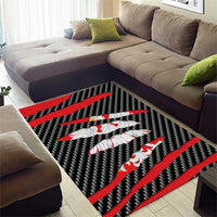 Poland Beast Area Rug Ripped Flag Graphic - Wonder Print Shop
