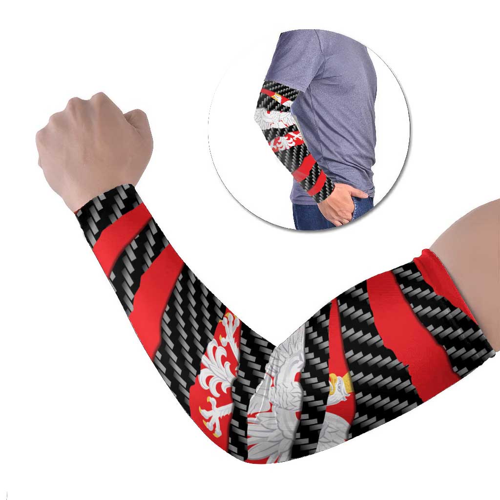 Poland Beast Arm Sleeves Ripped Flag Graphic - Wonder Print Shop