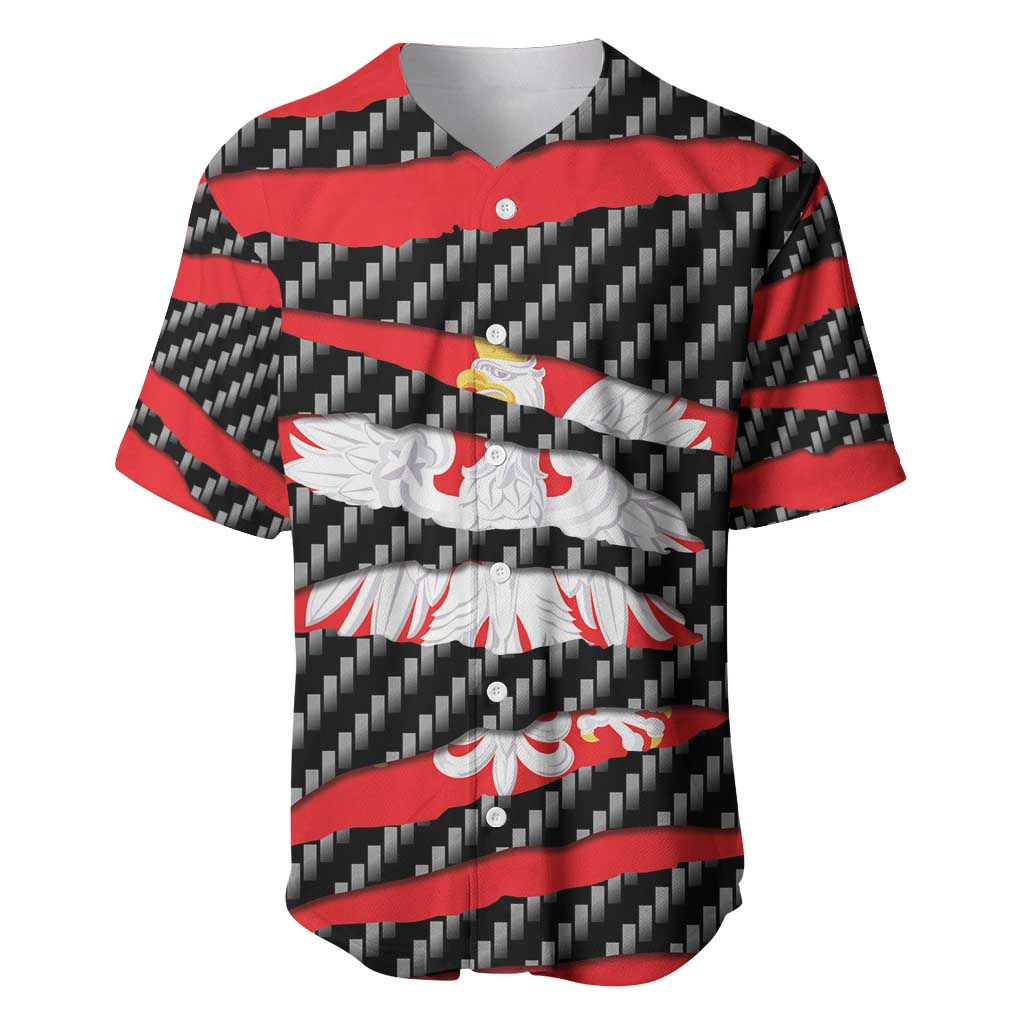 Poland Beast Baseball Jersey Ripped Flag Graphic - Wonder Print Shop