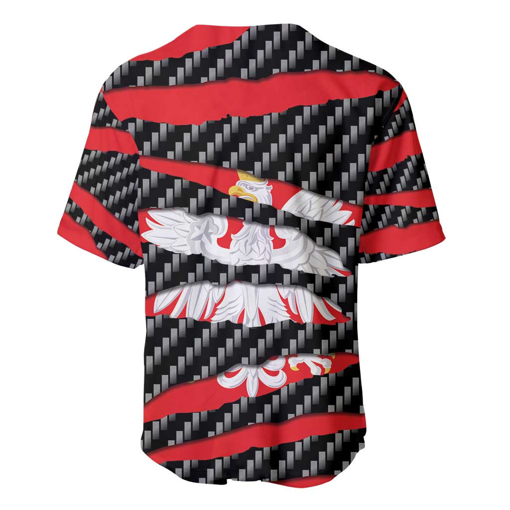 Poland Beast Baseball Jersey Ripped Flag Graphic - Wonder Print Shop
