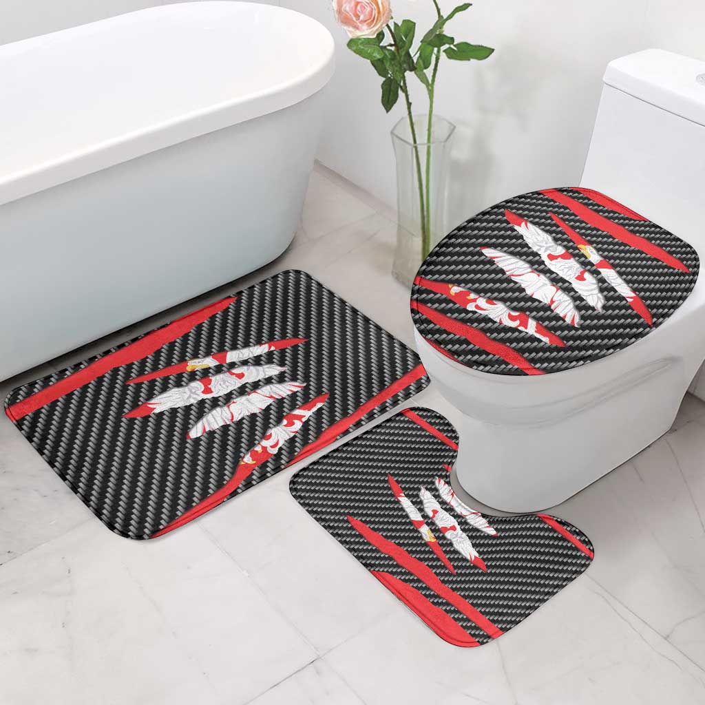 Poland Beast Bathroom Set Ripped Flag Graphic - Wonder Print Shop