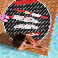 Poland Beast Beach Blanket Ripped Flag Graphic - Wonder Print Shop