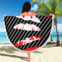 Poland Beast Beach Blanket Ripped Flag Graphic - Wonder Print Shop