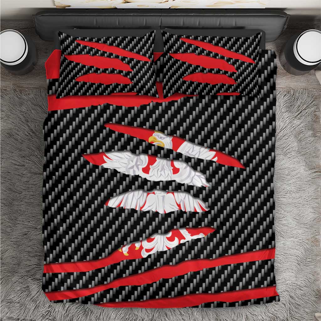 Poland Beast Bedding Set Ripped Flag Graphic - Wonder Print Shop