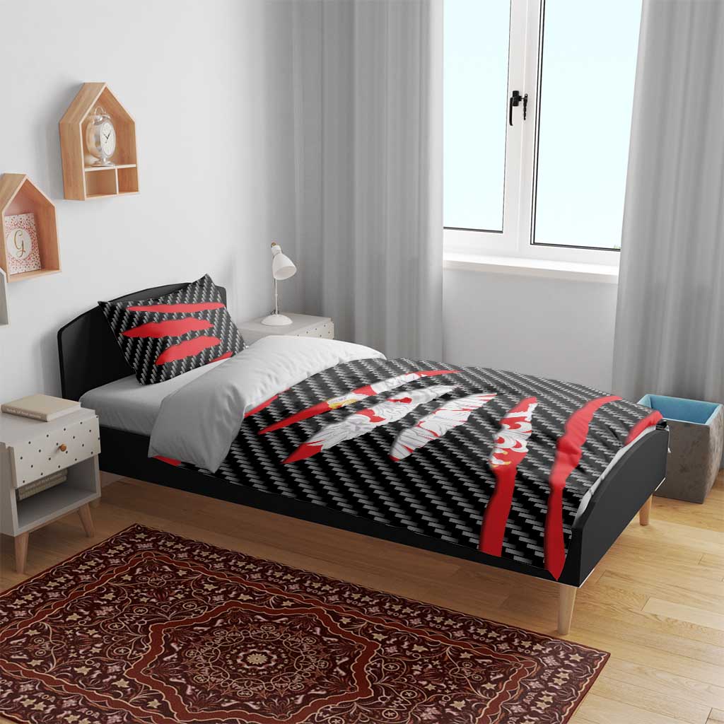 Poland Beast Bedding Set Ripped Flag Graphic - Wonder Print Shop