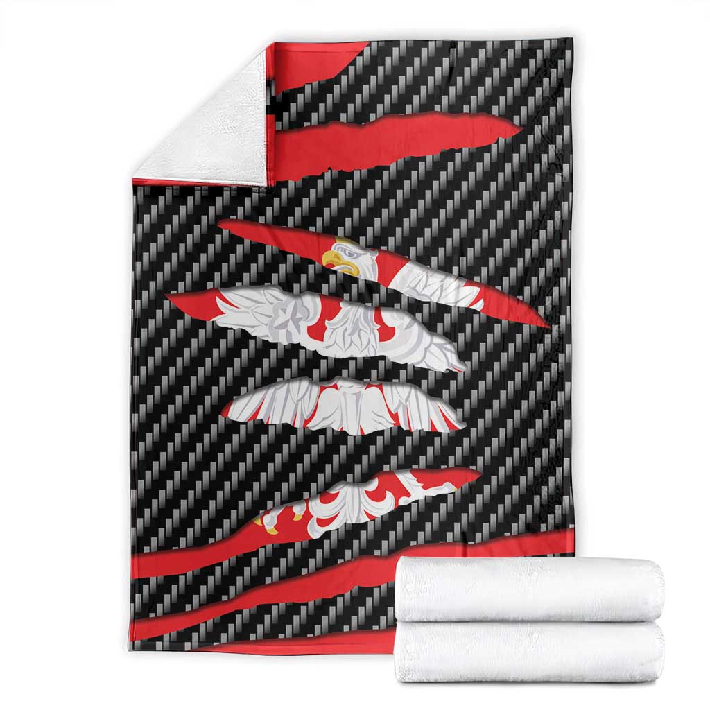 Poland Beast Blanket Ripped Flag Graphic - Wonder Print Shop