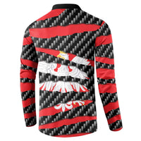 Poland Beast Button Sweatshirt Ripped Flag Graphic - Wonder Print Shop