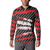 Poland Beast Button Sweatshirt Ripped Flag Graphic - Wonder Print Shop