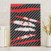 Poland Beast Canvas Wall Art Ripped Flag Graphic - Wonder Print Shop