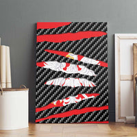 Poland Beast Canvas Wall Art Ripped Flag Graphic - Wonder Print Shop