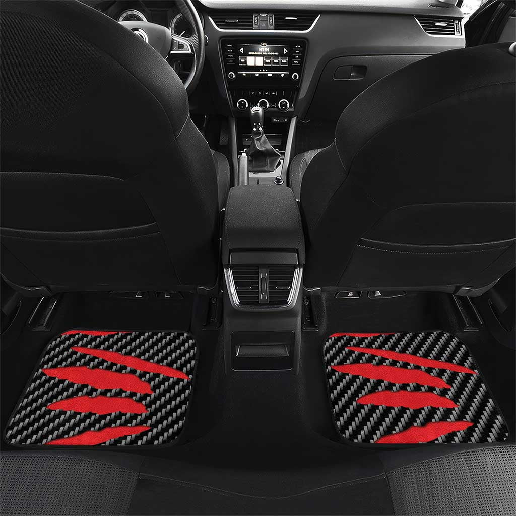 Poland Beast Car Mats Ripped Flag Graphic - Wonder Print Shop