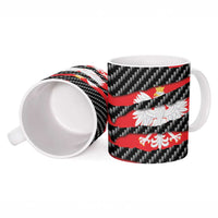Poland Beast Ceramic Mug Ripped Flag Graphic - Wonder Print Shop