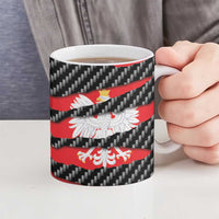 Poland Beast Ceramic Mug Ripped Flag Graphic - Wonder Print Shop