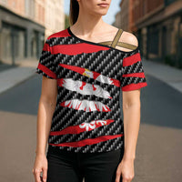 Poland Beast Cross Shoulder Shirt Ripped Flag Graphic - Wonder Print Shop