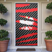 Poland Beast Door Cover Ripped Flag Graphic - Wonder Print Shop