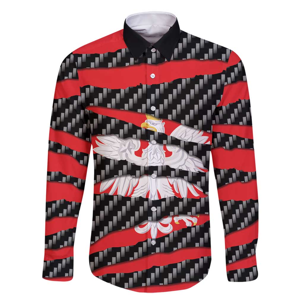 Poland Beast Family Matching Mermaid Dress and Hawaiian Shirt Ripped Flag Graphic - Wonder Print Shop