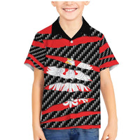 Poland Beast Family Matching Mermaid Dress and Hawaiian Shirt Ripped Flag Graphic - Wonder Print Shop