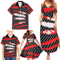 Poland Beast Family Matching Summer Maxi Dress and Hawaiian Shirt Ripped Flag Graphic - Wonder Print Shop