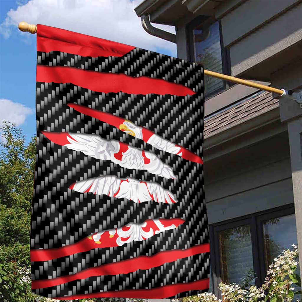 Poland Beast Garden Flag Ripped Flag Graphic - Wonder Print Shop