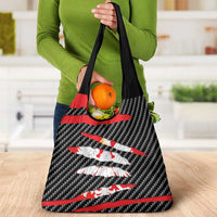 Poland Beast Grocery Bag Ripped Flag Graphic - Wonder Print Shop