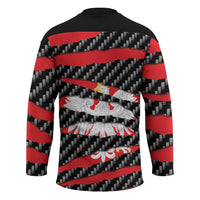 Poland Beast Hockey Jersey Ripped Flag Graphic - Wonder Print Shop