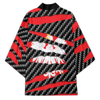 Poland Beast Kimono Ripped Flag Graphic - Wonder Print Shop