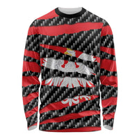 Poland Beast Long Sleeve Shirt Ripped Flag Graphic - Wonder Print Shop