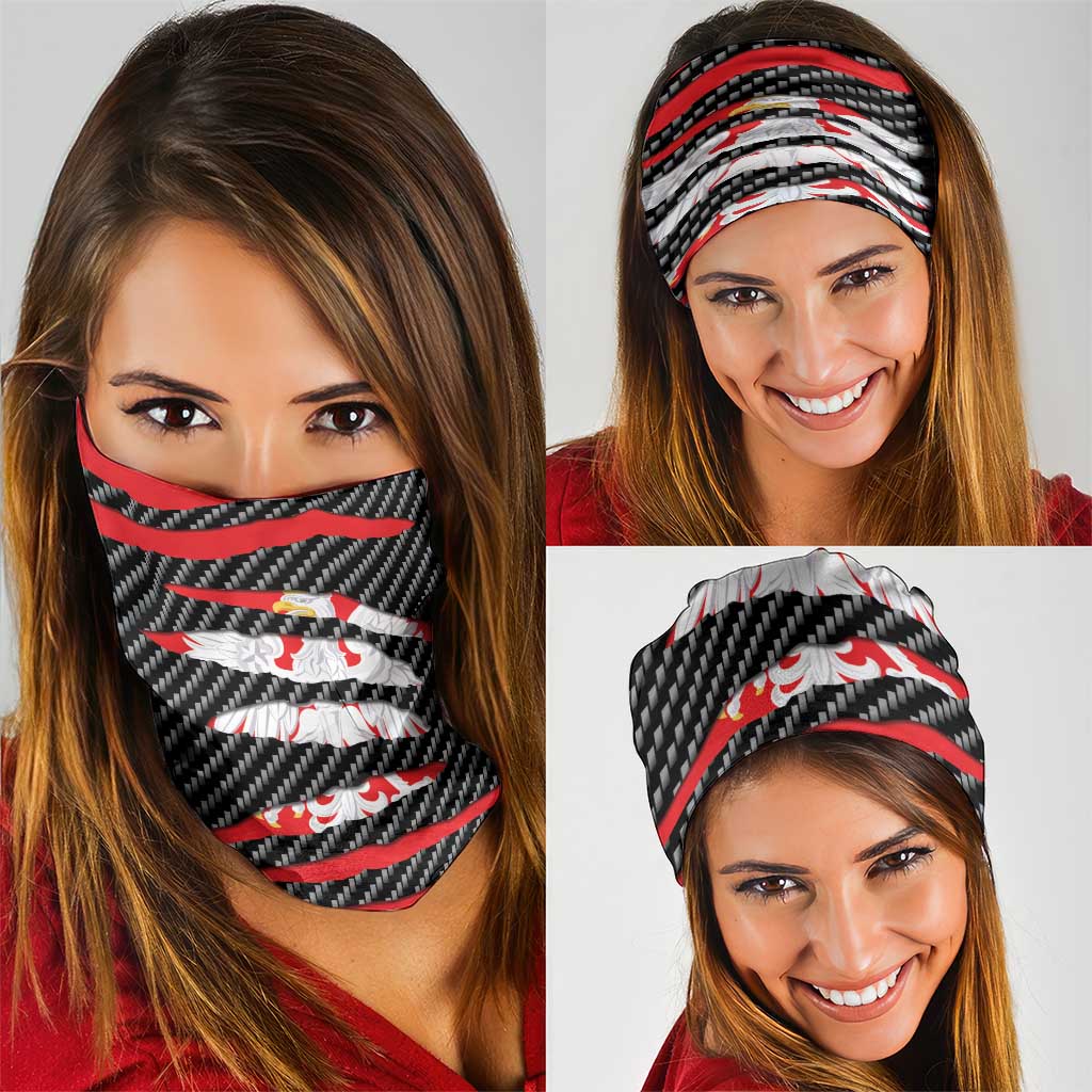 Poland Beast Neck Gaiter Ripped Flag Graphic - Wonder Print Shop