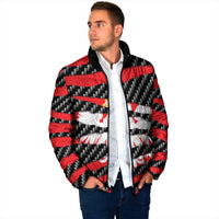 Poland Beast Padded Jacket Ripped Flag Graphic - Wonder Print Shop