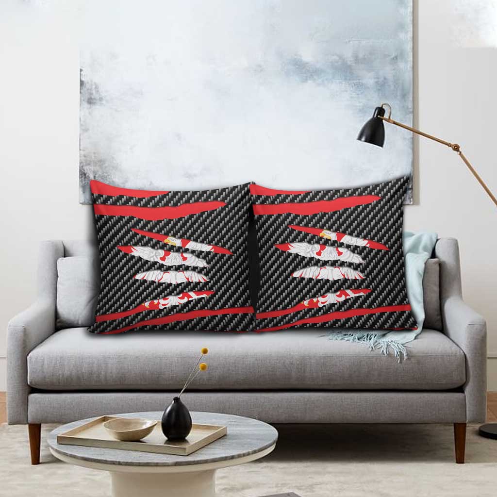 Poland Beast Pillow Cover Ripped Flag Graphic - Wonder Print Shop