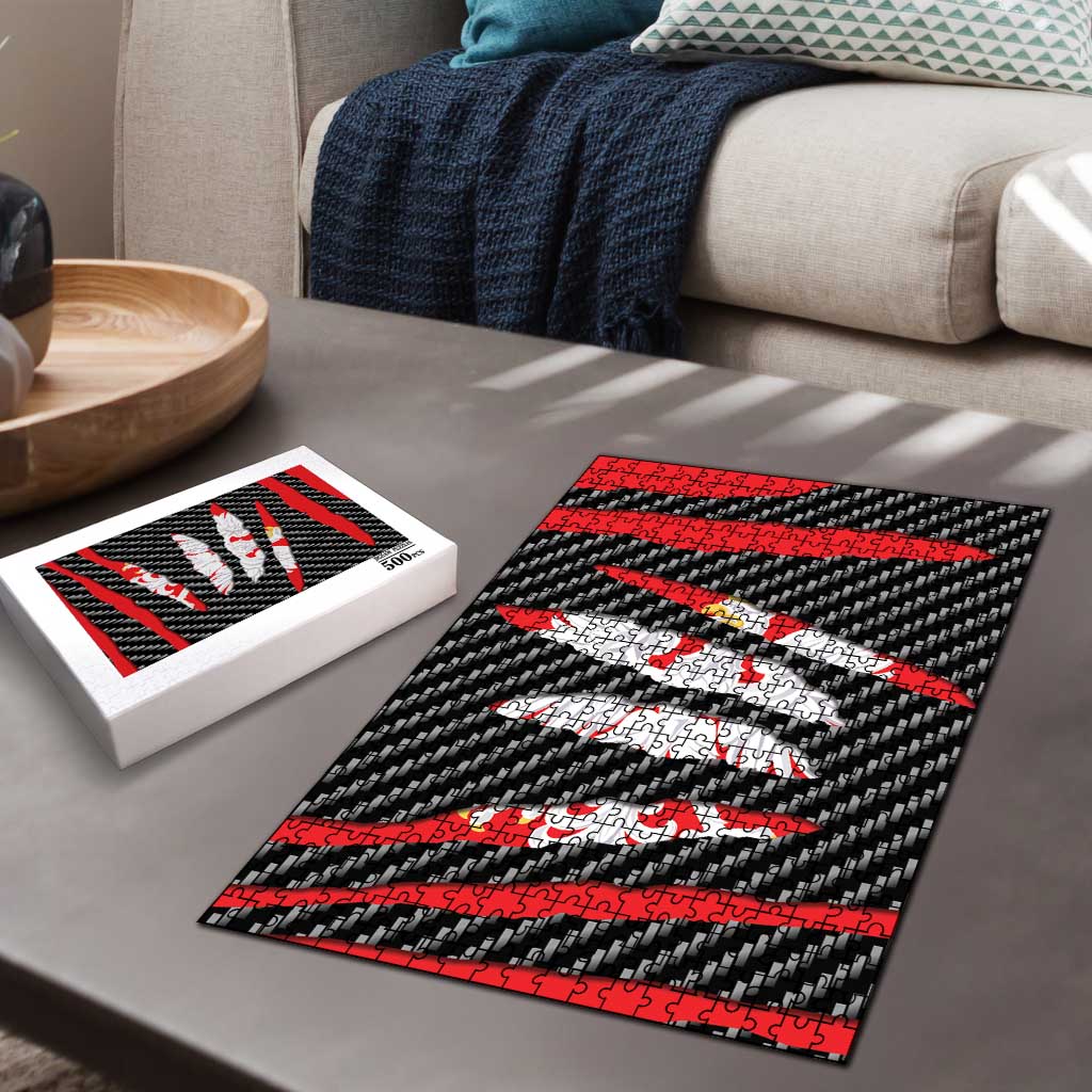 Poland Beast Puzzle Ripped Flag Graphic - Wonder Print Shop