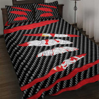 Poland Beast Quilt Bed Set Ripped Flag Graphic - Wonder Print Shop