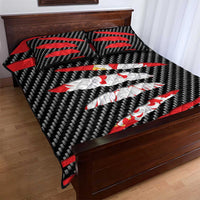 Poland Beast Quilt Bed Set Ripped Flag Graphic - Wonder Print Shop
