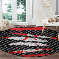 Poland Beast Round Carpet Ripped Flag Graphic - Wonder Print Shop