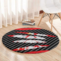 Poland Beast Round Carpet Ripped Flag Graphic - Wonder Print Shop