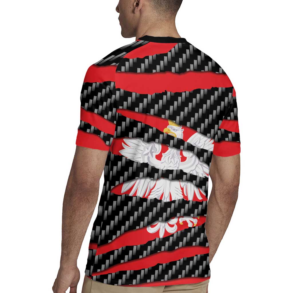 Poland Beast Rugby Jersey Ripped Flag Graphic - Wonder Print Shop
