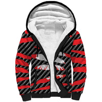 Poland Beast Sherpa Hoodie Ripped Flag Graphic - Wonder Print Shop