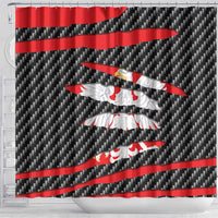 Poland Beast Shower Curtain Ripped Flag Graphic - Wonder Print Shop