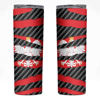 Poland Beast Skinny Tumbler Ripped Flag Graphic - Wonder Print Shop