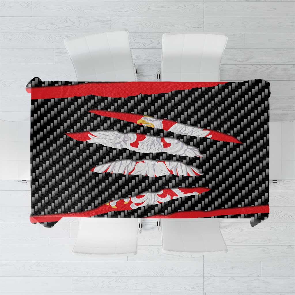 Poland Beast Tablecloth Ripped Flag Graphic - Wonder Print Shop