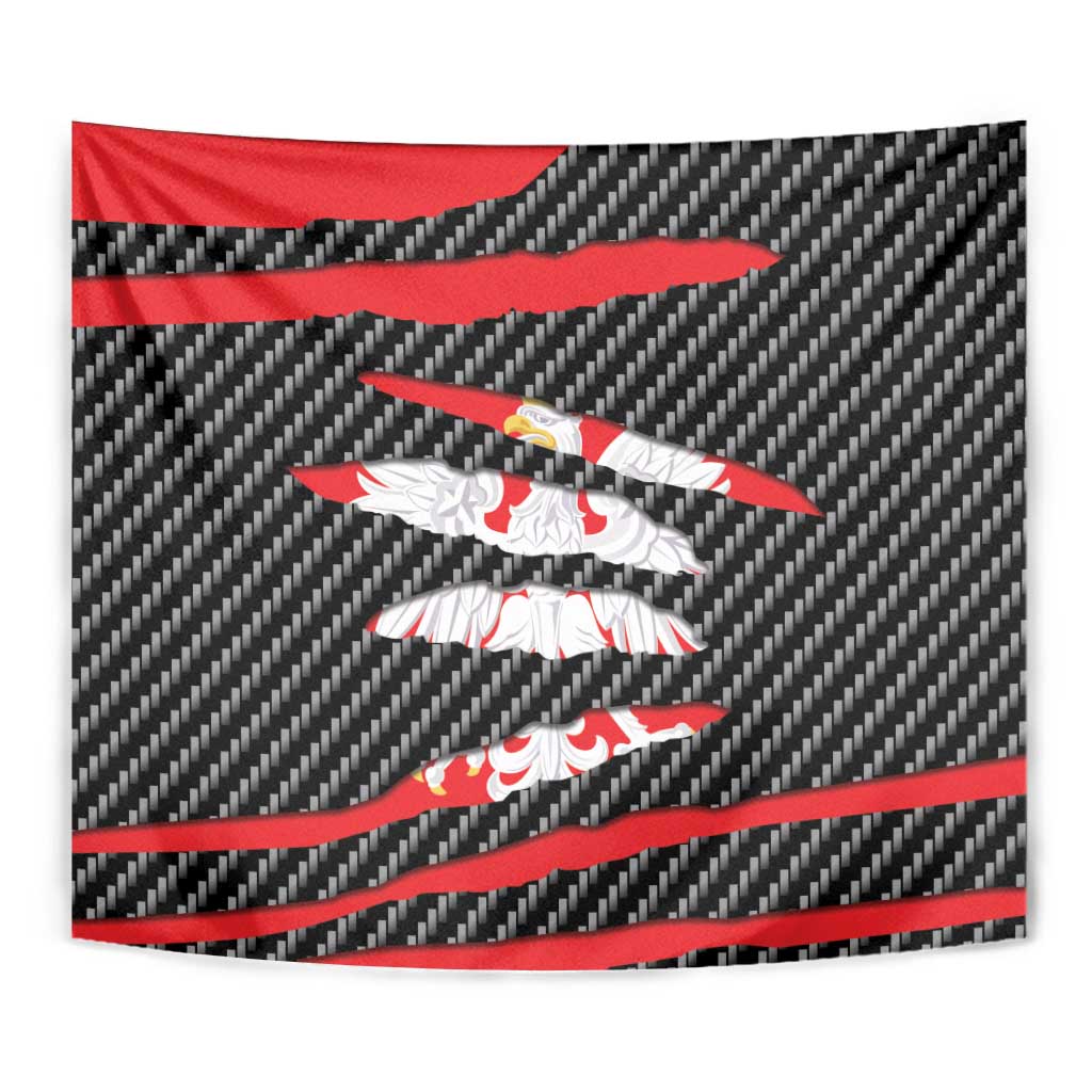 Poland Beast Tapestry Ripped Flag Graphic - Wonder Print Shop