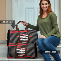 Poland Beast Travel Bag Ripped Flag Graphic - Wonder Print Shop