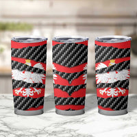 Poland Beast Tumbler Cup Ripped Flag Graphic - Wonder Print Shop